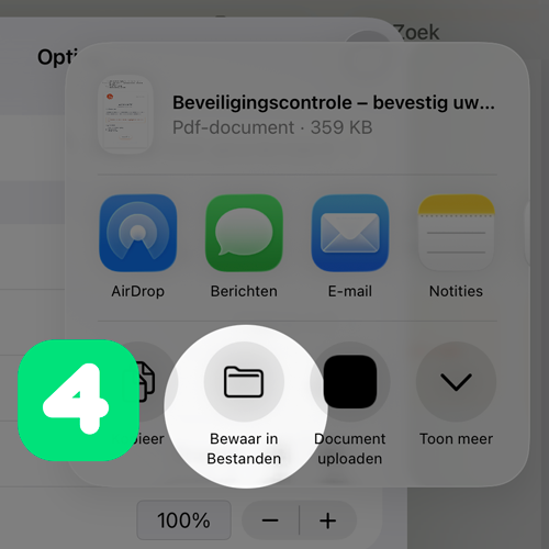 Stap 4: Bewaar in Bestanden